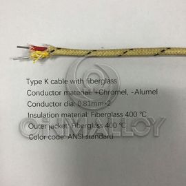 电缆绝缘玻璃纤维高温K型热电偶延伸